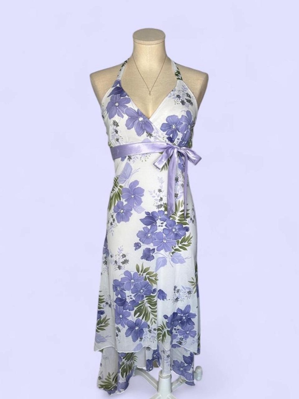 Trixxi Floral Halter Dress Women’s S